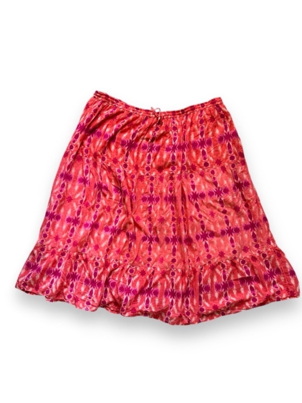 Vintage Jane Ashley Pink Purple Tie Dye Midi Skirt Women’s Plus Size 2X Boho